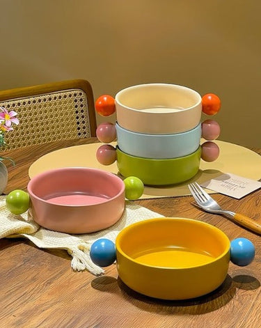 Cute Dopamine Whimsical Ceramic Dinnerware
